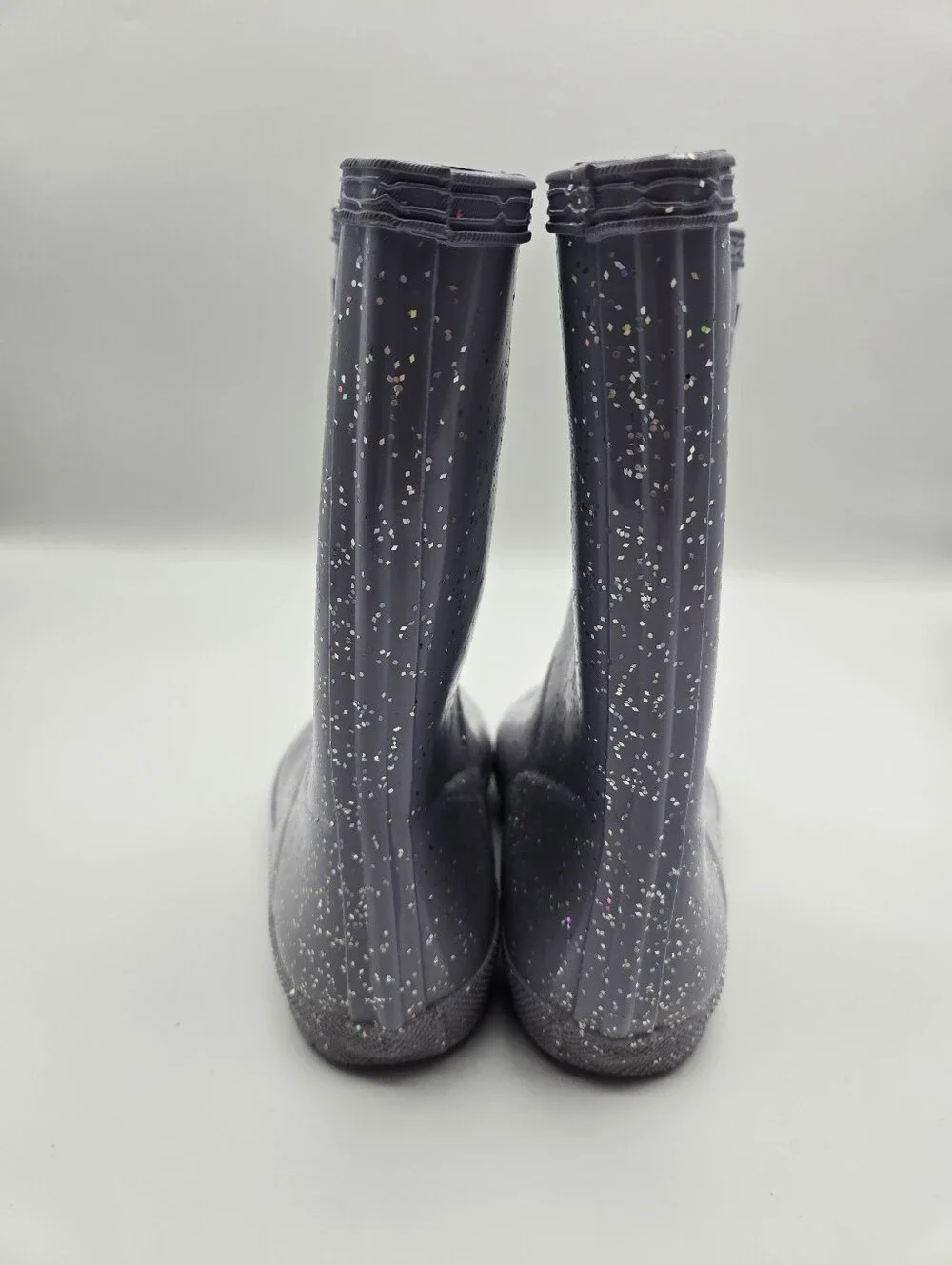 Hunter Lavender Purple Glitter Sparkle Rain Boots Little Girls Size US 1